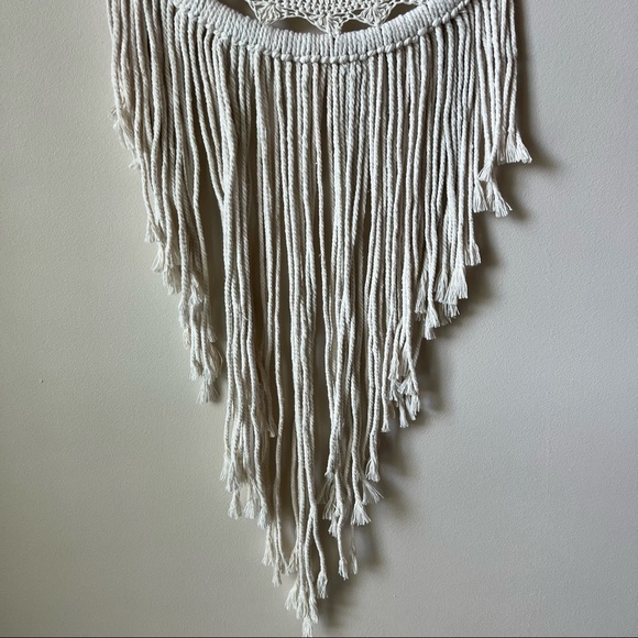 Round Crochet Macramé 12” Bohemian Wall Hanging - Picture 4 of 7